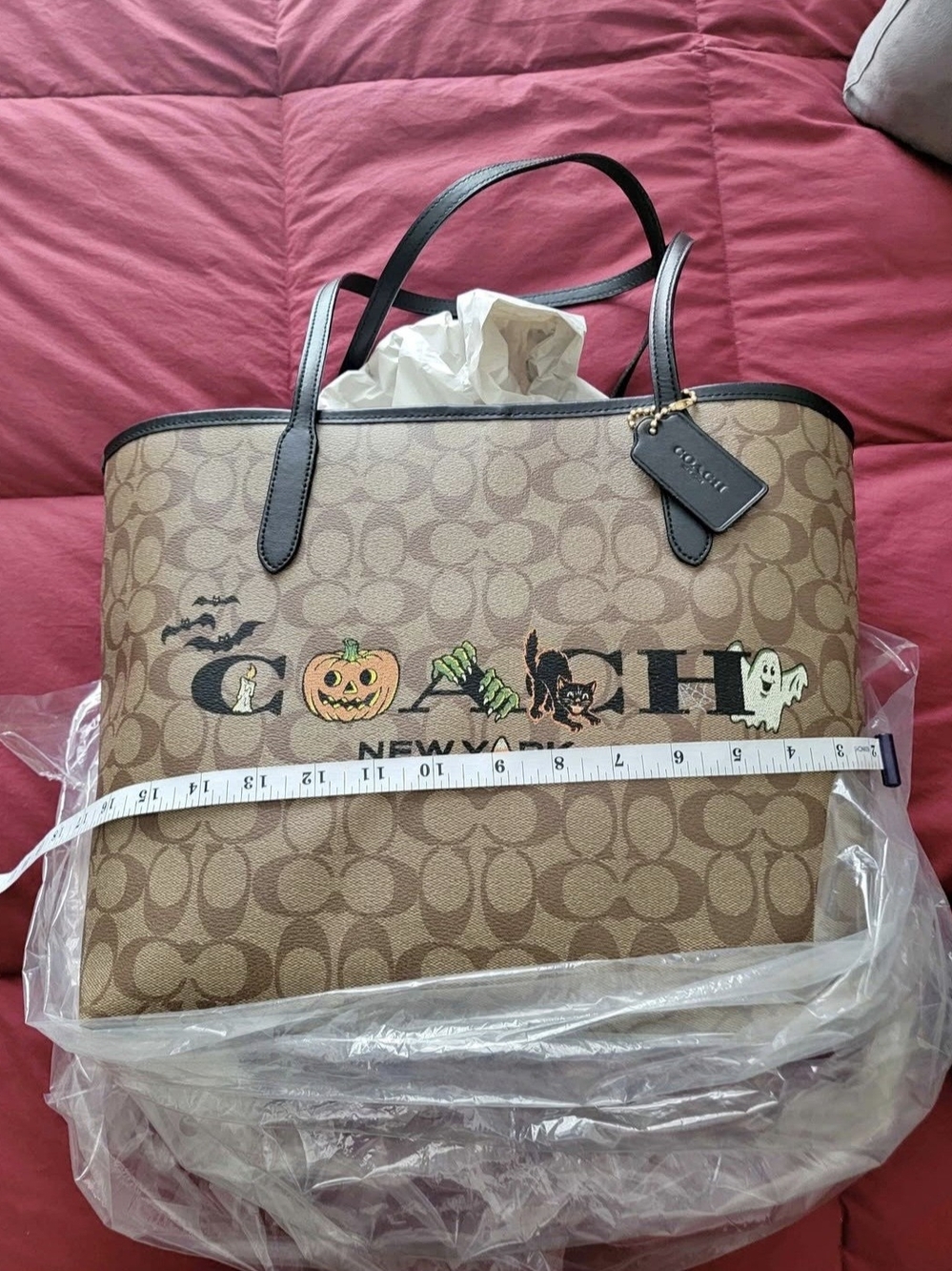 Coach Halloween Logo City Tote Bag NWOT Never Used